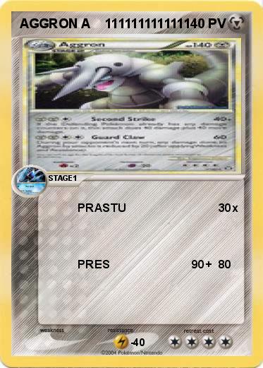 Pokemon AGGRON A    1111111111111                 