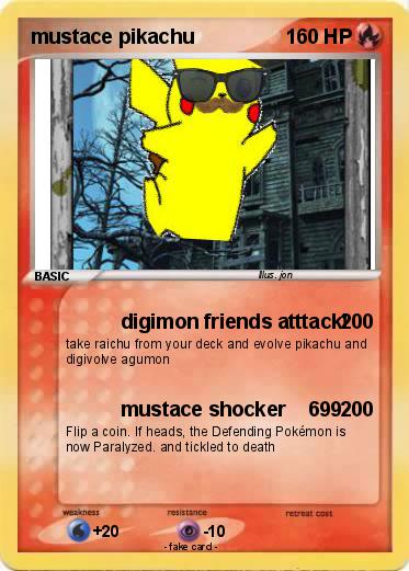 Pokemon mustace pikachu