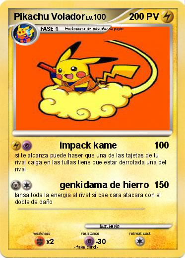 Pokemon Pikachu Volador