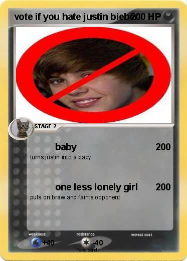 Pokemon vote if you hate justin bieber
