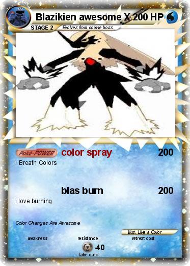 Pokemon Blazikien awesome X