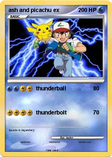 Pokemon ash and picachu ex
