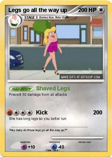 Pokemon Legs go all the way up