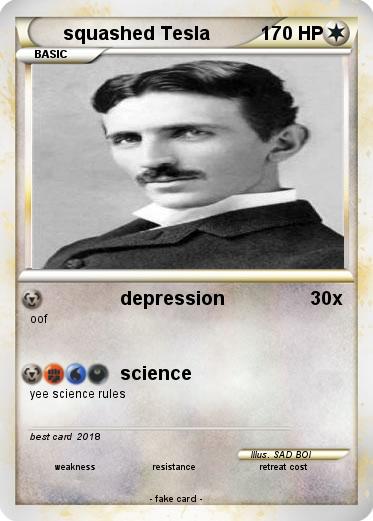 Pokemon squashed Tesla