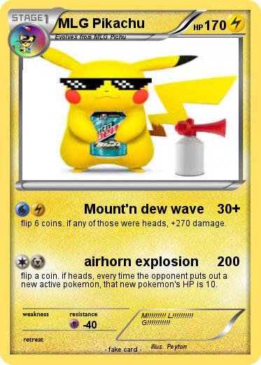 Pokemon MLG Pikachu