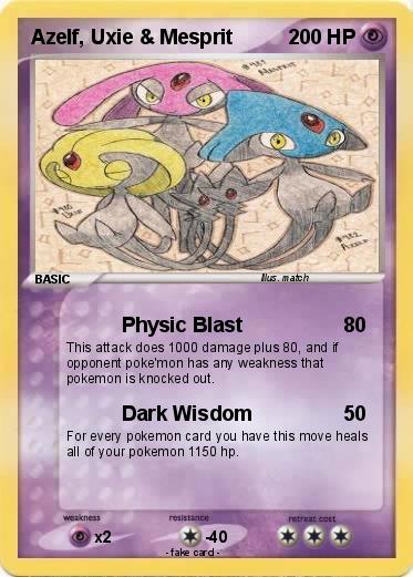 Pokemon Azelf, Uxie & Mesprit