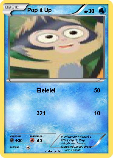 Pokemon Pop it Up