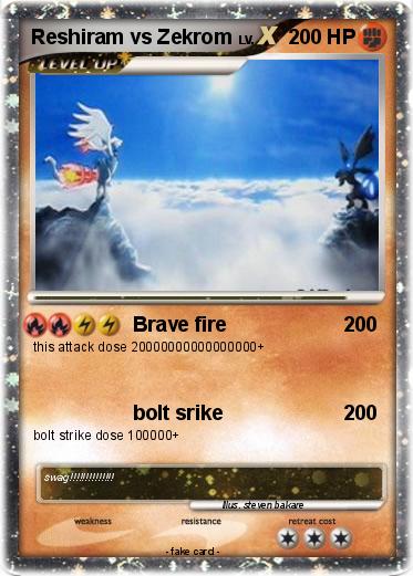 Pokemon Reshiram vs Zekrom