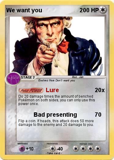 Pokemon We want you