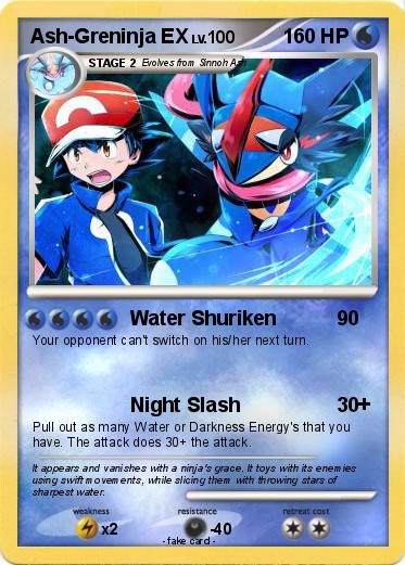Pokemon Ash-Greninja EX