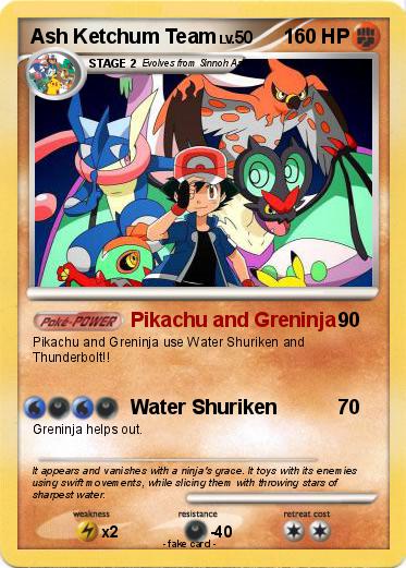 Pokemon Ash Ketchum Team