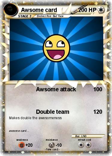 Pokemon Awsome card