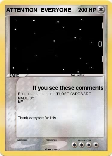 Pokemon ATTENTION  EVERYONE