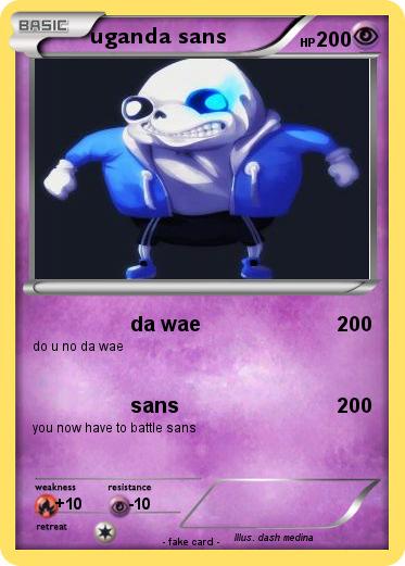 Pokemon uganda sans