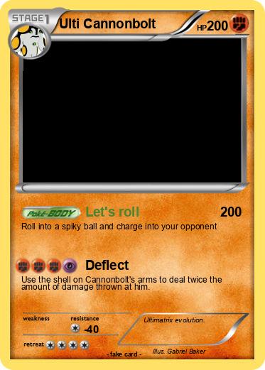 Pokemon Ulti Cannonbolt