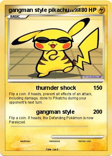 Pokemon gangman style pikachu