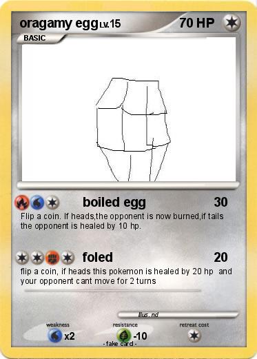 Pokemon oragamy egg