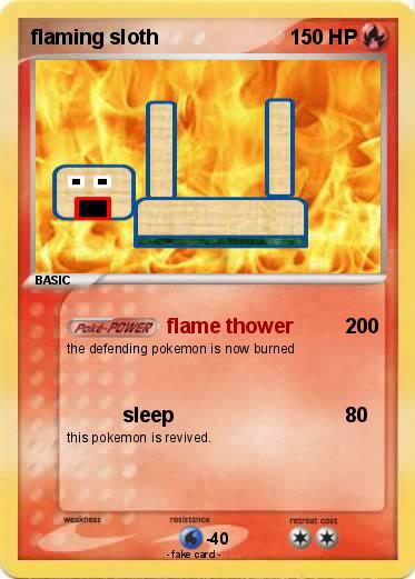 Pokemon flaming sloth