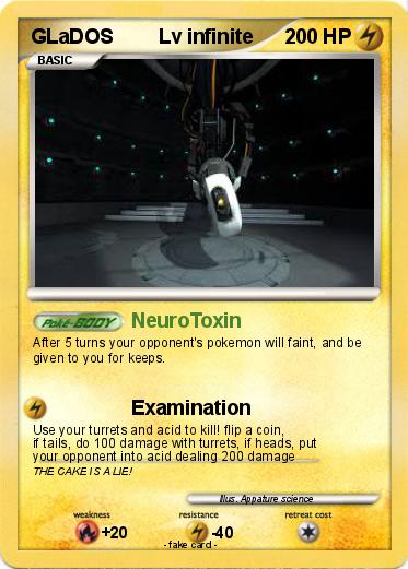 Pokemon GLaDOS        Lv infinite