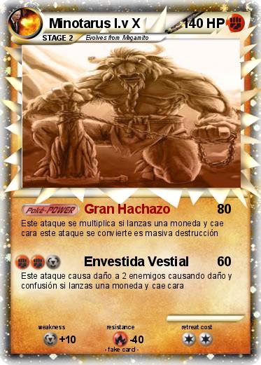 Pokemon Minotarus l.v X