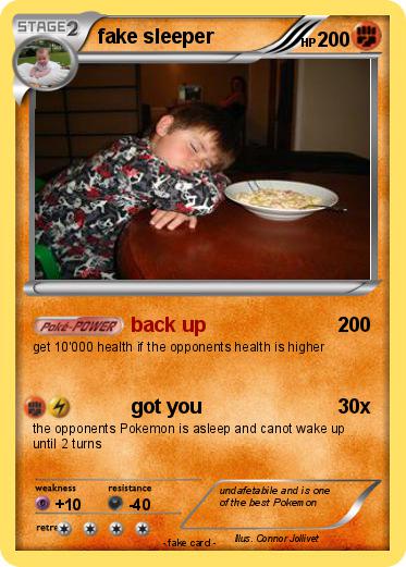 Pokemon fake sleeper
