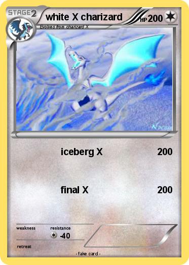 Pokemon white X charizard