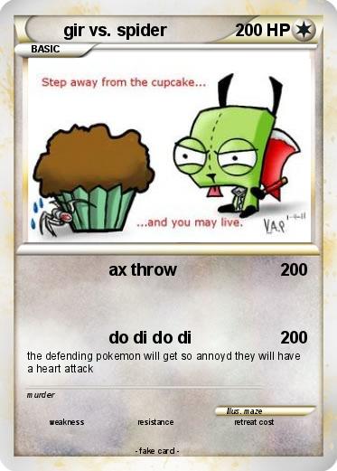 Pokemon gir vs. spider