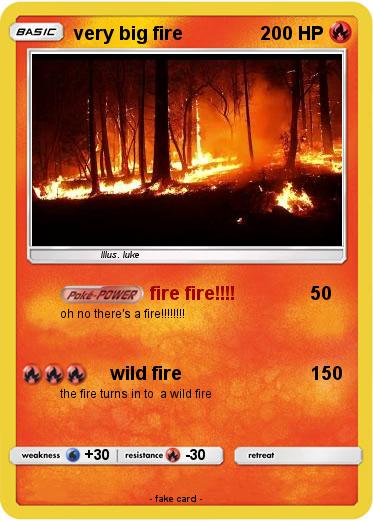 Pokemon very big fire