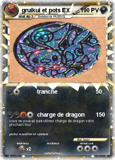 Pokemon gruikui et pots EX