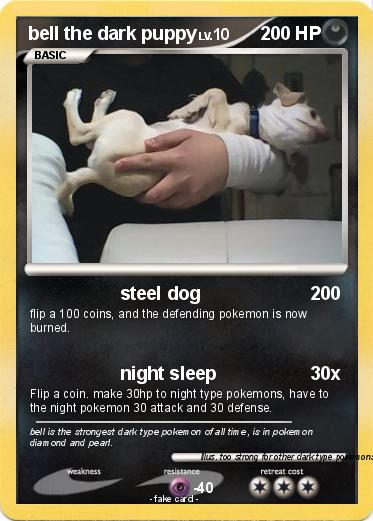 Pokemon bell the dark puppy
