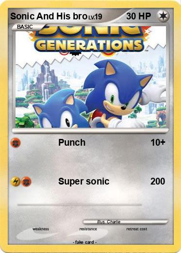 Pokemon Sonic And His bro