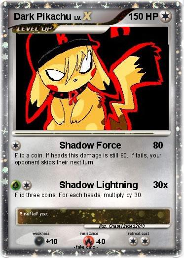 Pokemon Dark Pikachu