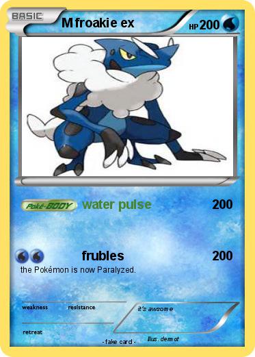 Pokemon M froakie ex