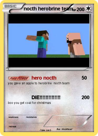 Pokemon nocth herobrine team