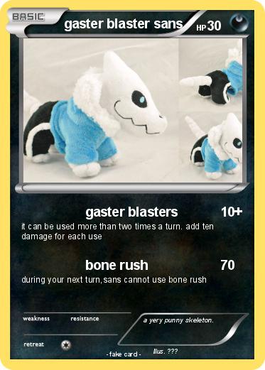 Pokemon gaster blaster sans