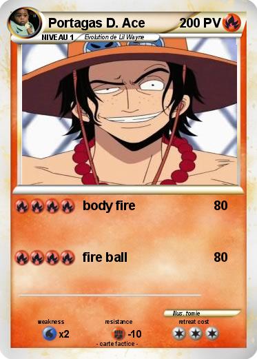 Pokemon Portagas D. Ace