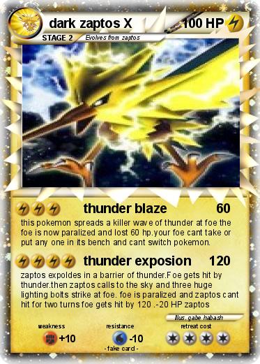 Pokemon dark zaptos X