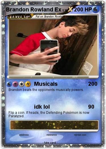 Pokemon Brandon Rowland Ex