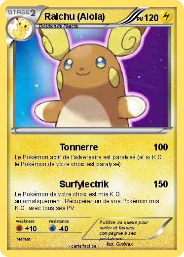 Pokemon Raichu (Alola)
