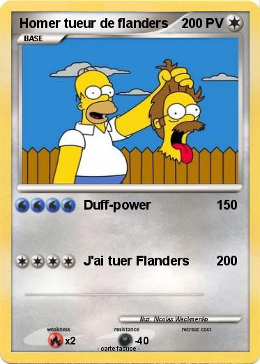 Pokemon Homer tueur de flanders