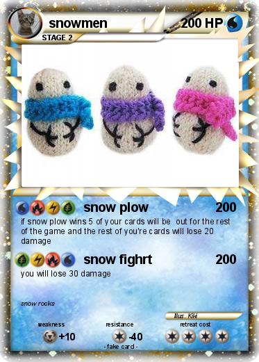 Pokemon snowmen