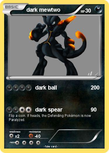 Pokemon dark mewtwo