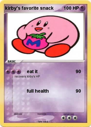 Pokemon kirby's favorite snack