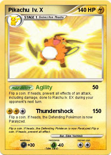 Pokemon Pikachu  lv. X