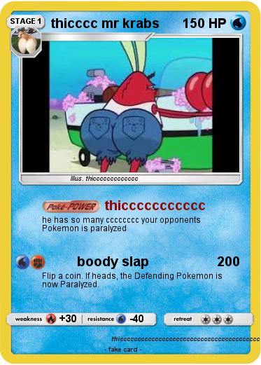 Pokemon thicccc mr krabs