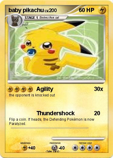 Pokemon baby pikachu
