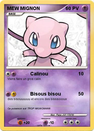 Pokemon MEW MIGNON