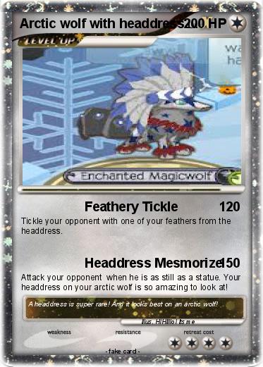 Pokemon Arctic wolf with headdress