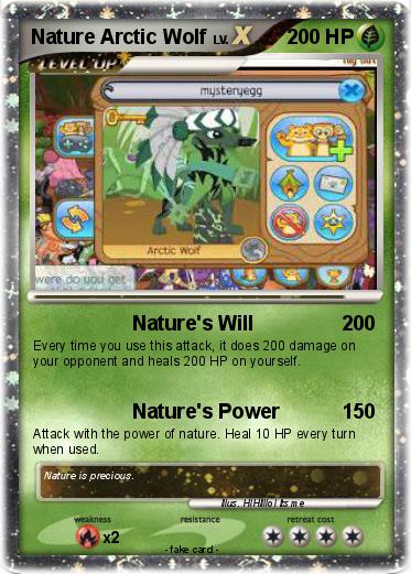 Pokemon Nature Arctic Wolf