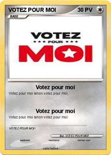 Pokemon VOTEZ POUR MOI